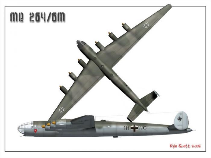 Летающие крепости по-немецки. Messerschmitt Me-264 Amerika